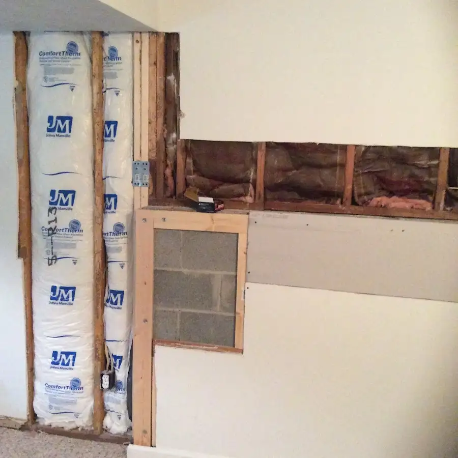 Wall insulation replacement during Contents Cleaning & Restoration in Chocolay